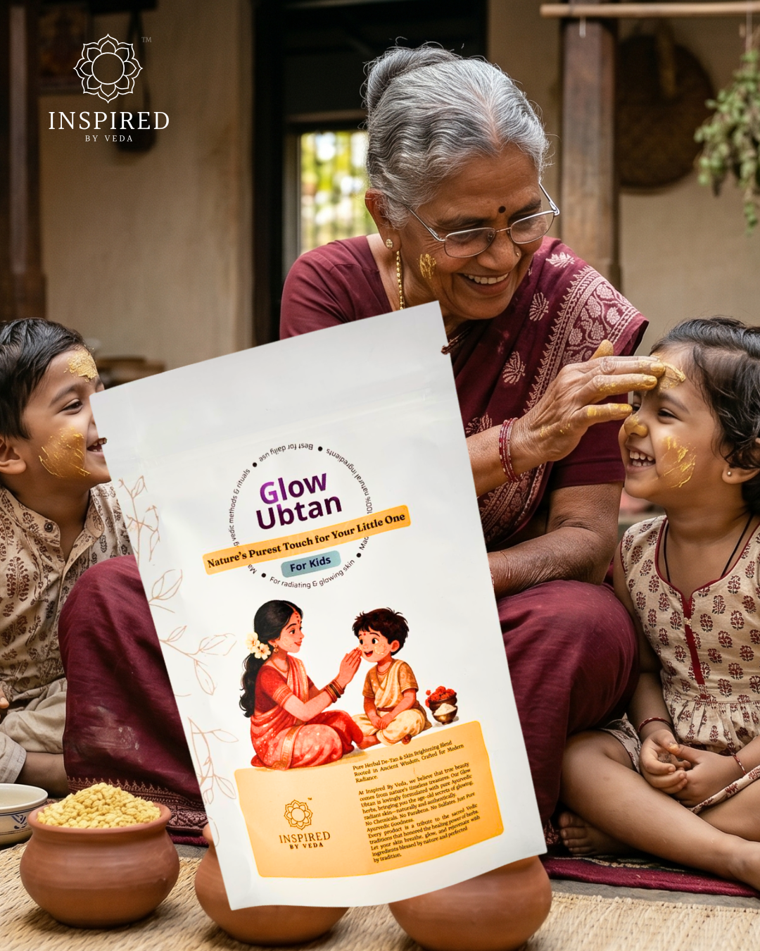 Glow Ubtan for Kids - 100% safe & natural